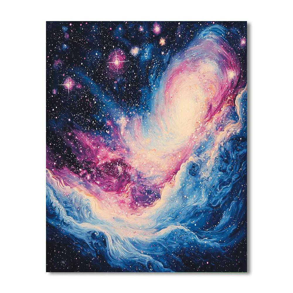 Georges Seurat Inspired Cosmic Harmony Symphony  Numbered Painting Kits