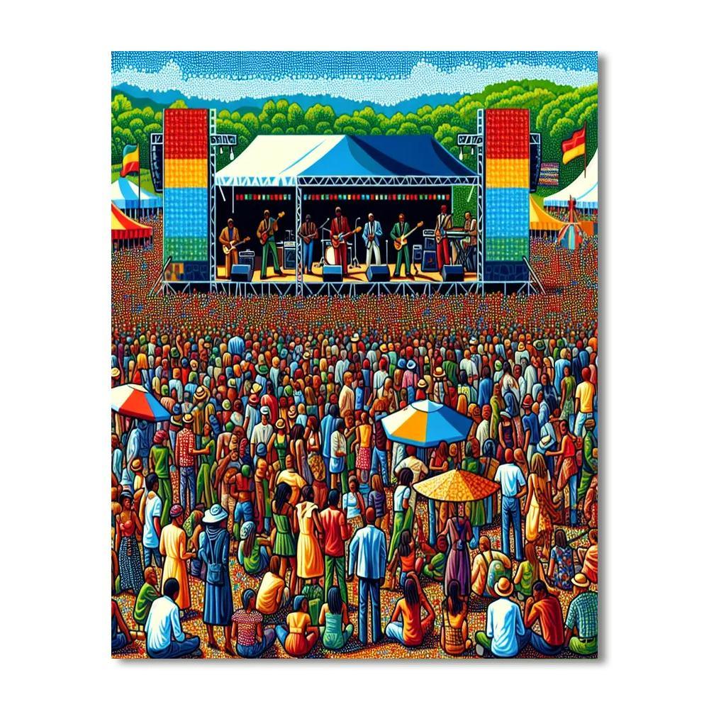 Isle Of Wight Festival - Isle Of Wight, Uk Paint By Numbers