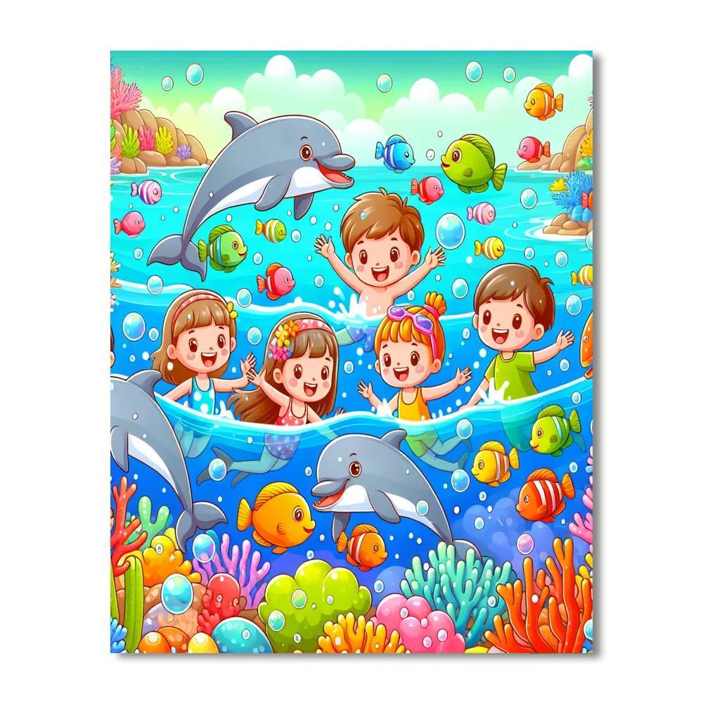 Underwater Adventure Exploration Paint By Numbers