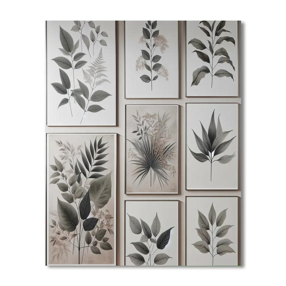 Chic Botanical Prints Paint By Number