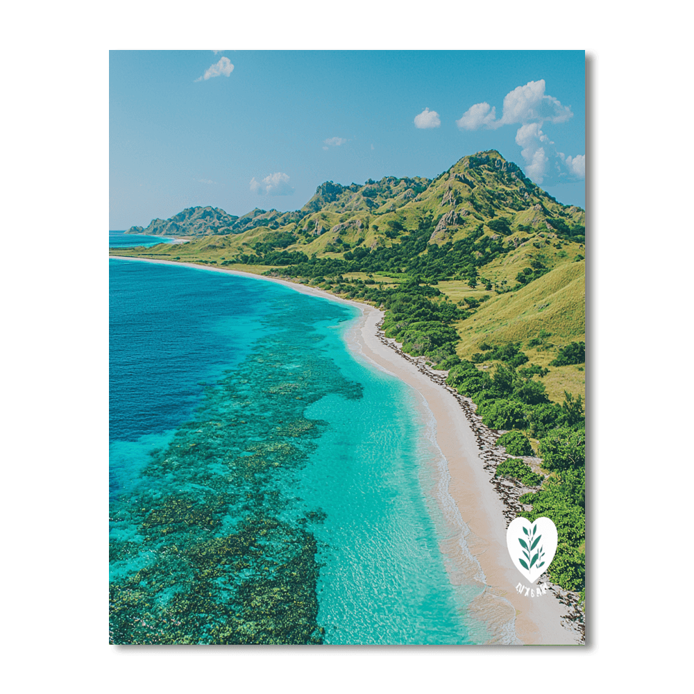 Komodo Island Numbered Painting Kits