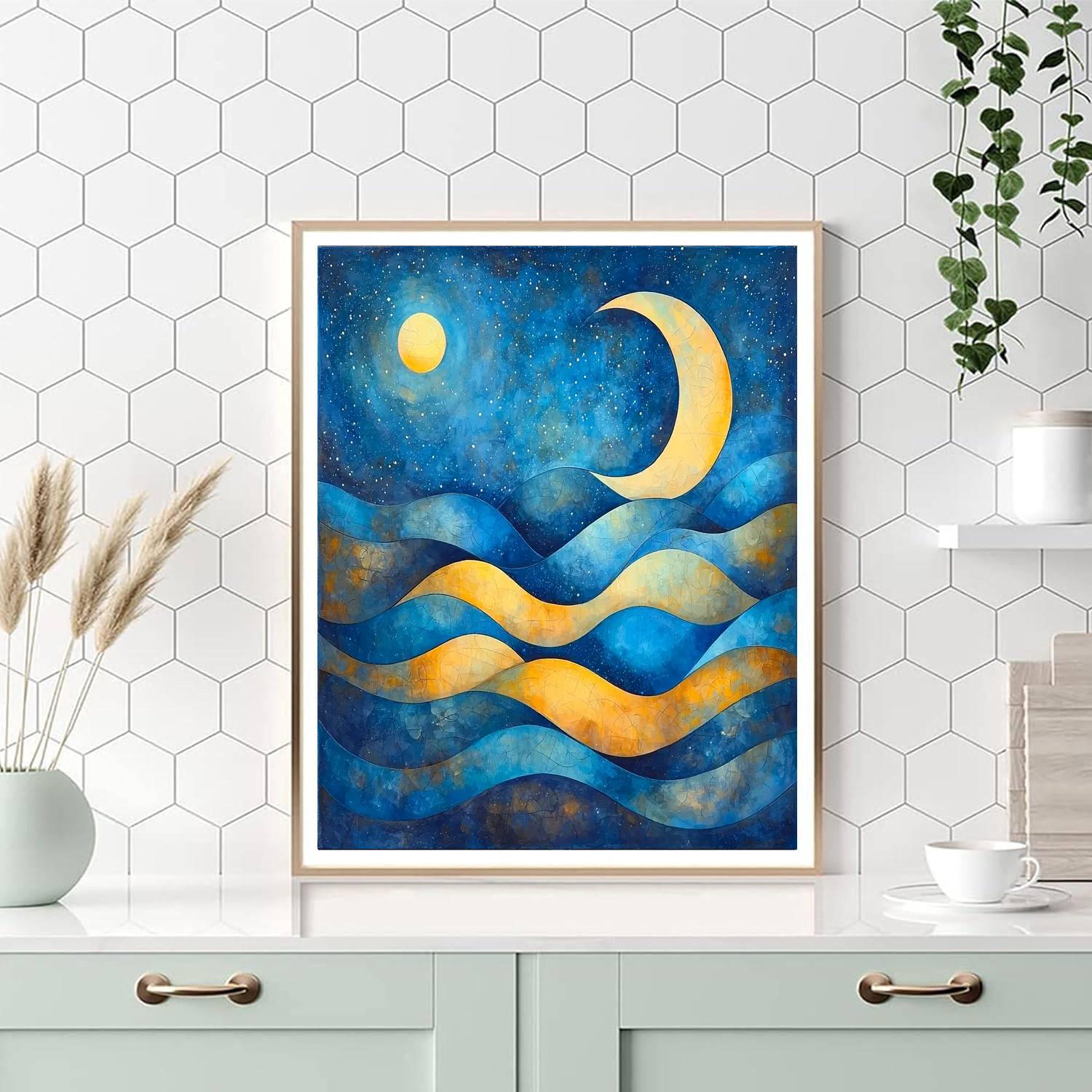 Paul Klee Inspired Cosmic Echoes  Numbered Painting Kits