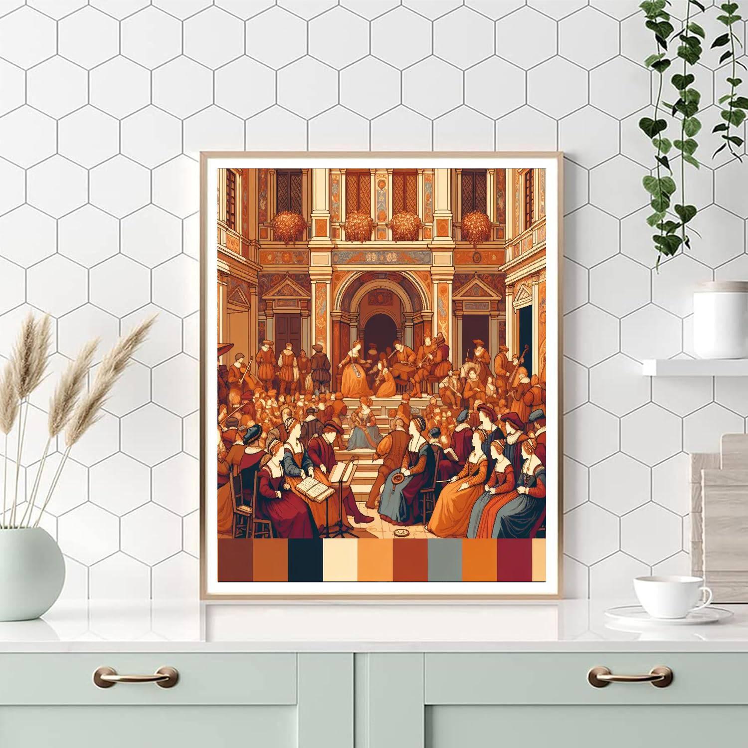 Renaissance Festivity Painting By Numbers Kit