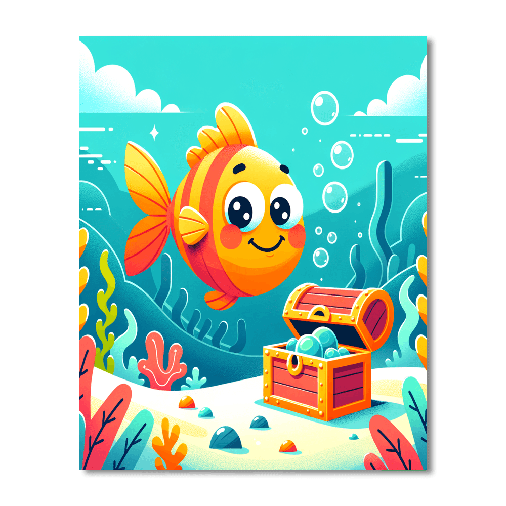 Undersea Treasure Hunt Paint By Numbers Kits