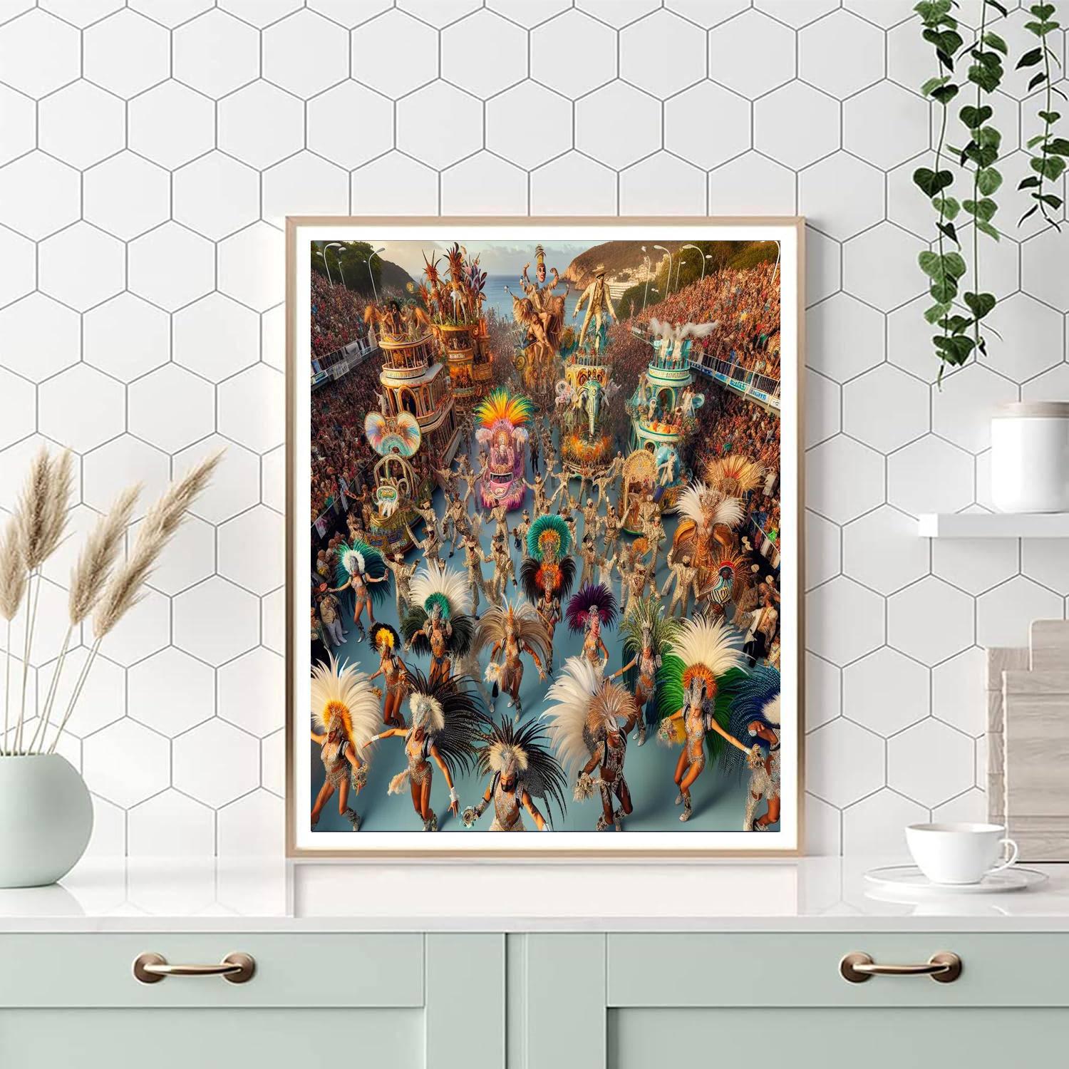 Carnaval De Tenerife - Canary Islands, Spain Painting Number Kit