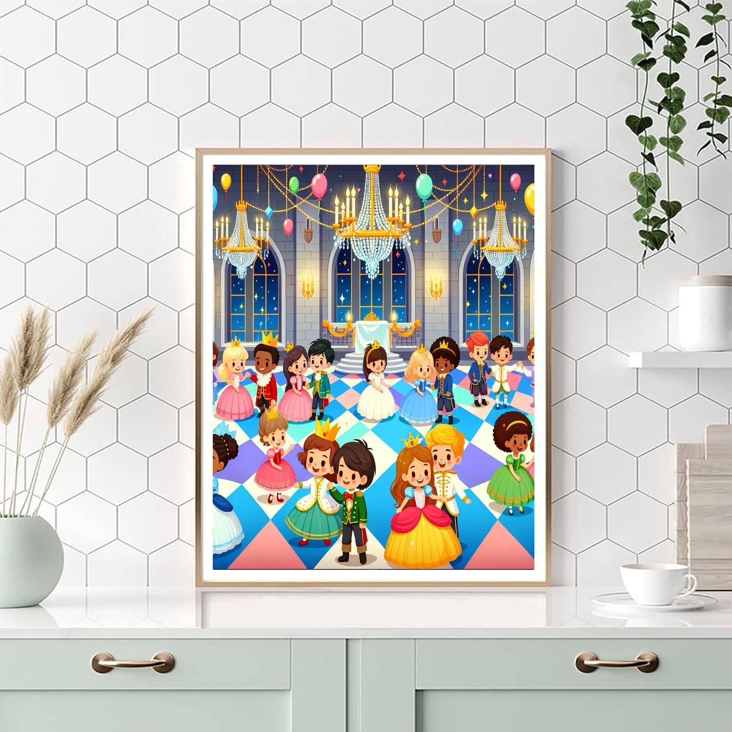 Fairytale Castle Ball Numbered Painting Kits