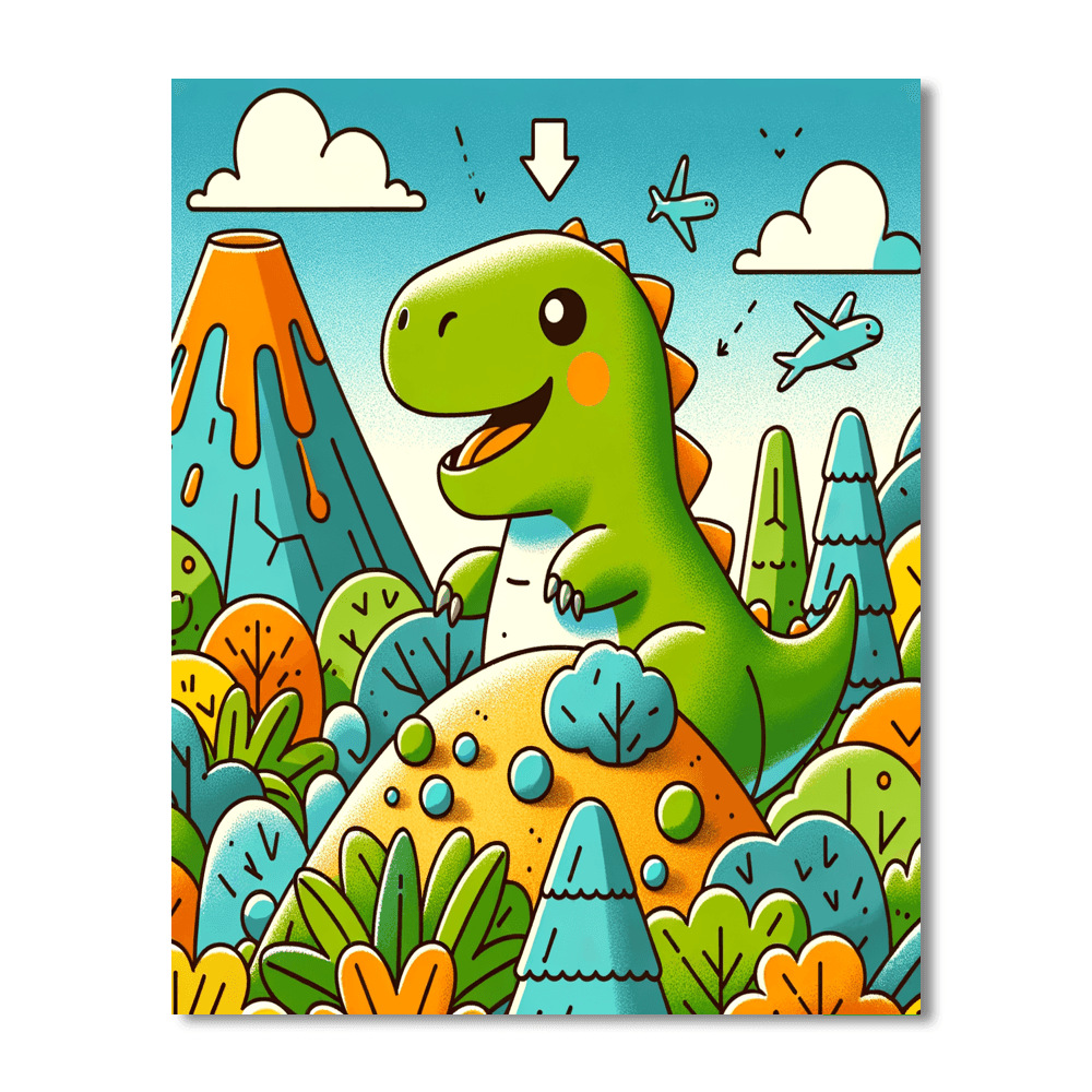 Dinosaur Valley Adventure Paint By Numbers Kits