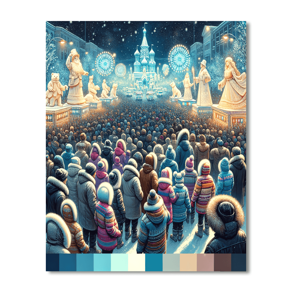 Carnaval De Québec - Canada Number Painting