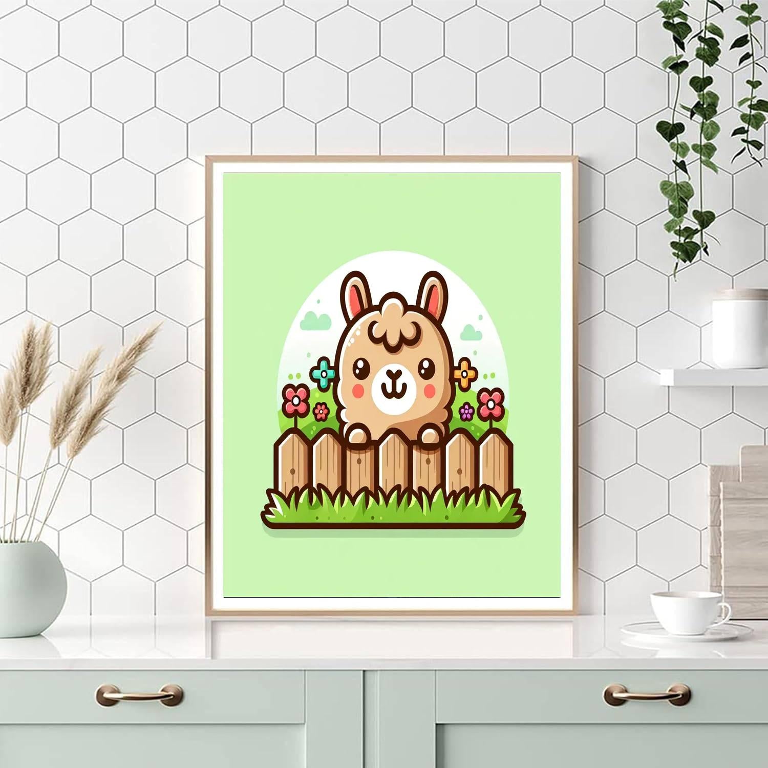 Curious Llama Paint By Color
