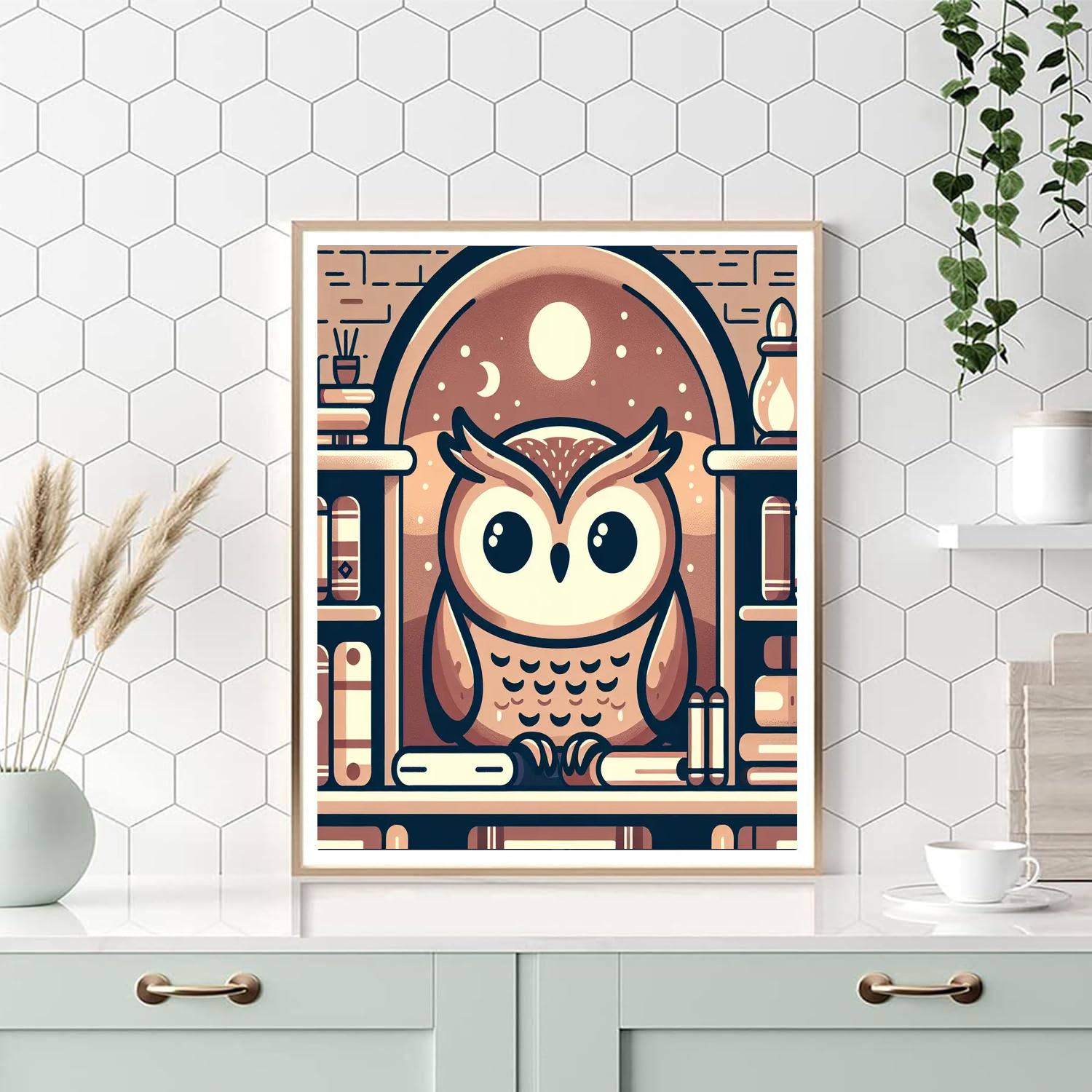Inquisitive Owl Library Numbered Painting Kits