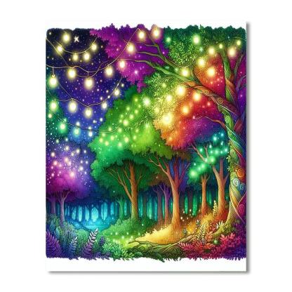 Magical Fairytale Forest DIY Paint By Numbers