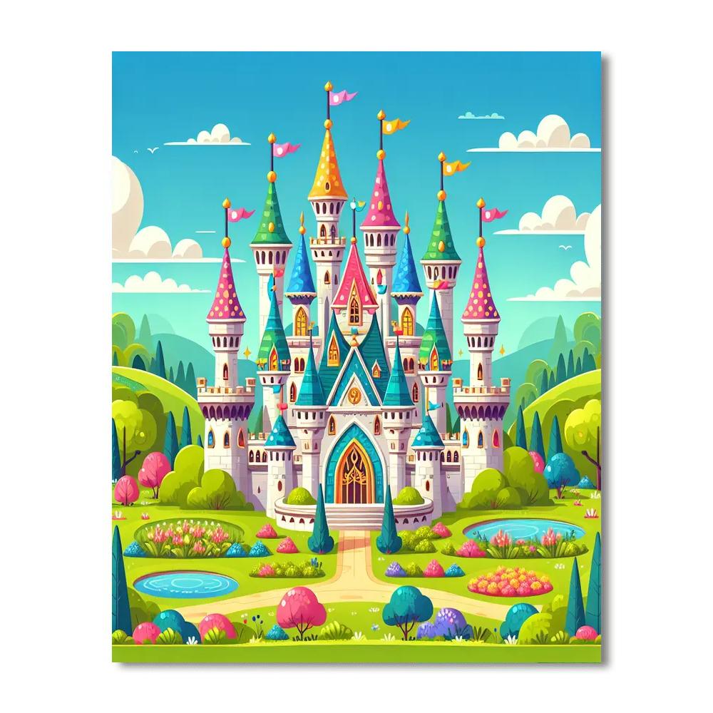 Amazing Fantasy Castle Paint By Numbers Art