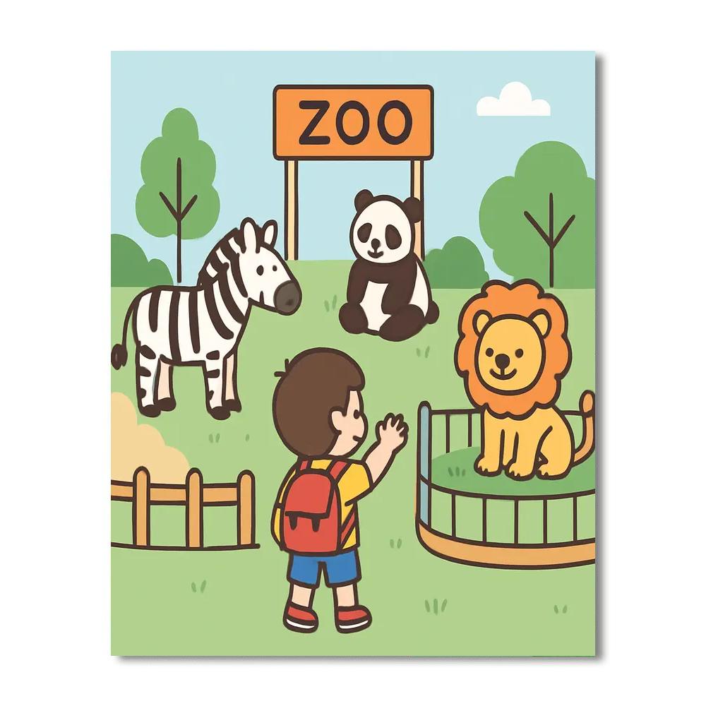 Zoo Adventure Exploration Paint By Numbers