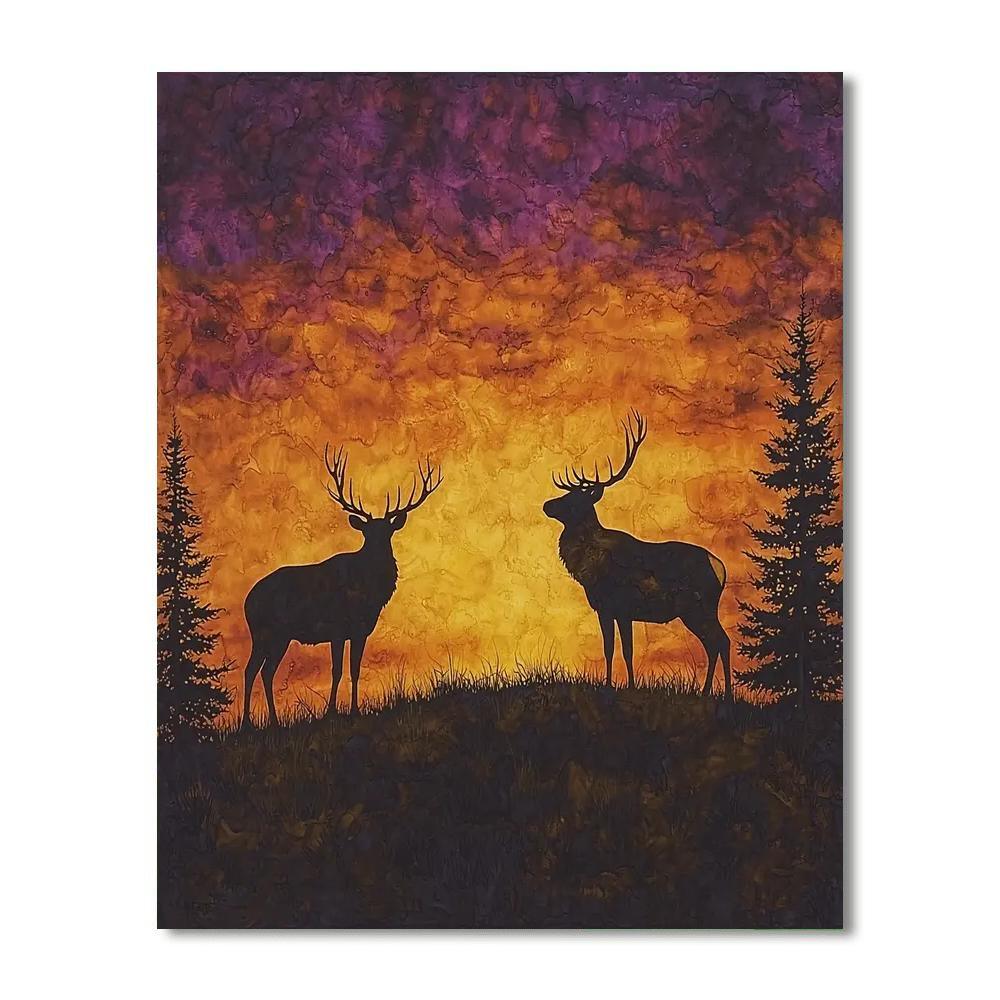 Sir Edwin Landseer Inspired Majestic Silhouettes Of The Wild  Paint By Color