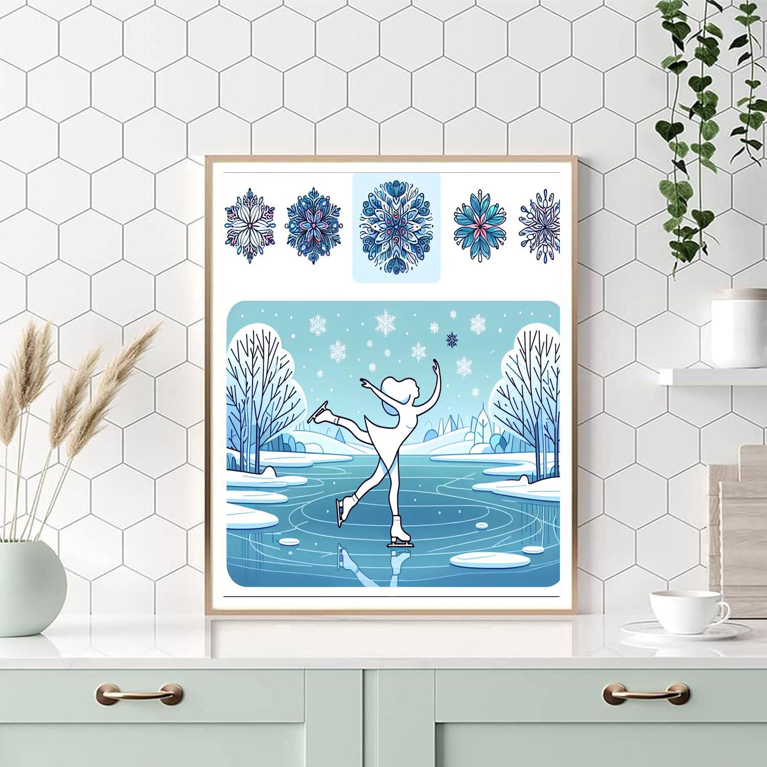Ballet Of The Snowflakes Painting By Numbers Kit