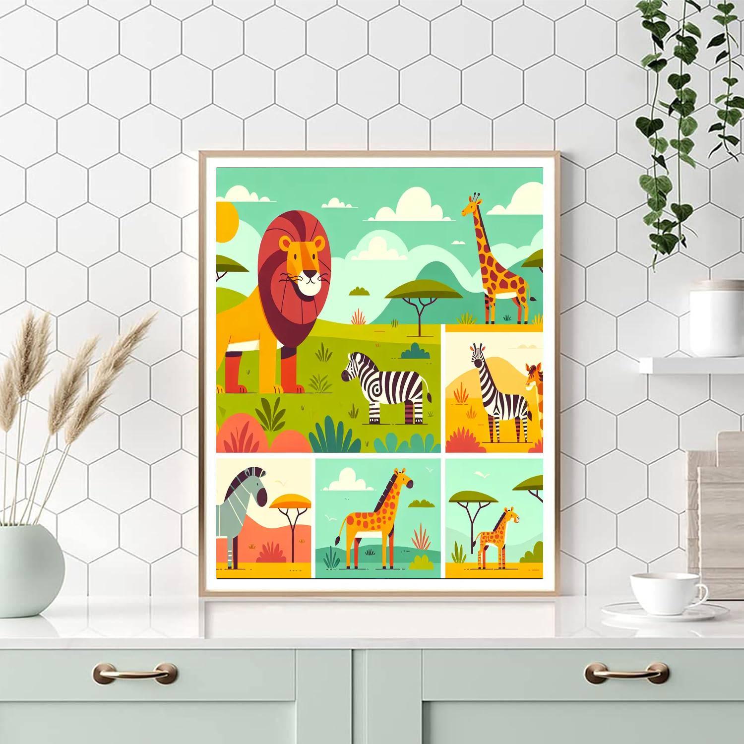 Adventure In The Savannah Paint By Number