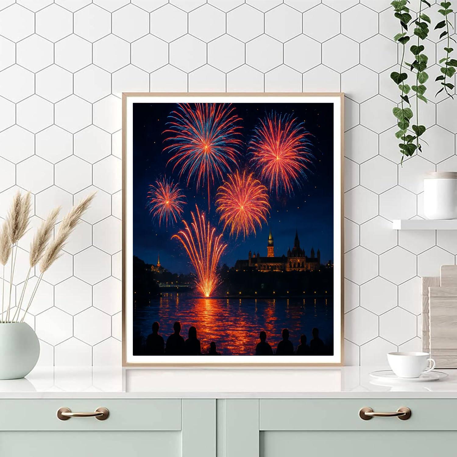 International Fireworks Festival - Ottawa, Canada DIY Paint By Numbers