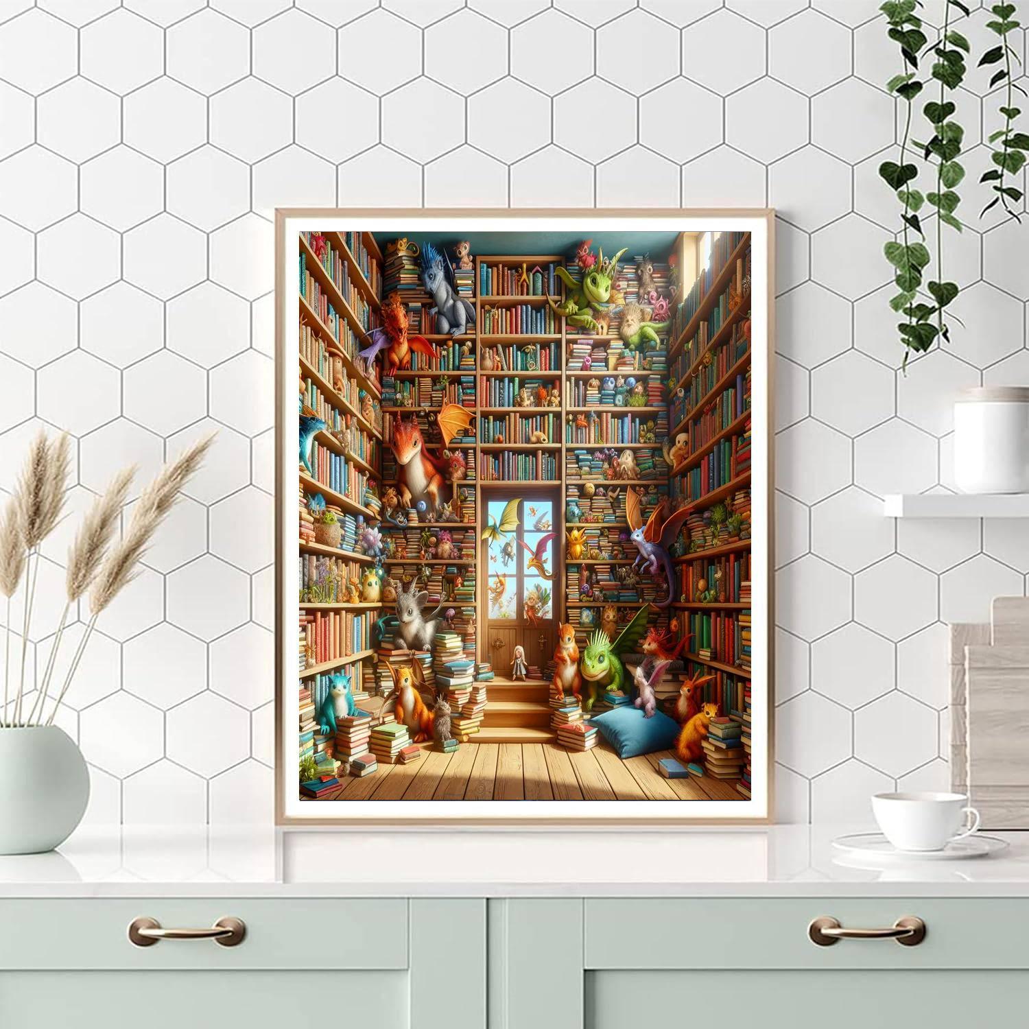 Magical Book Nook Painting By Numbers Kit