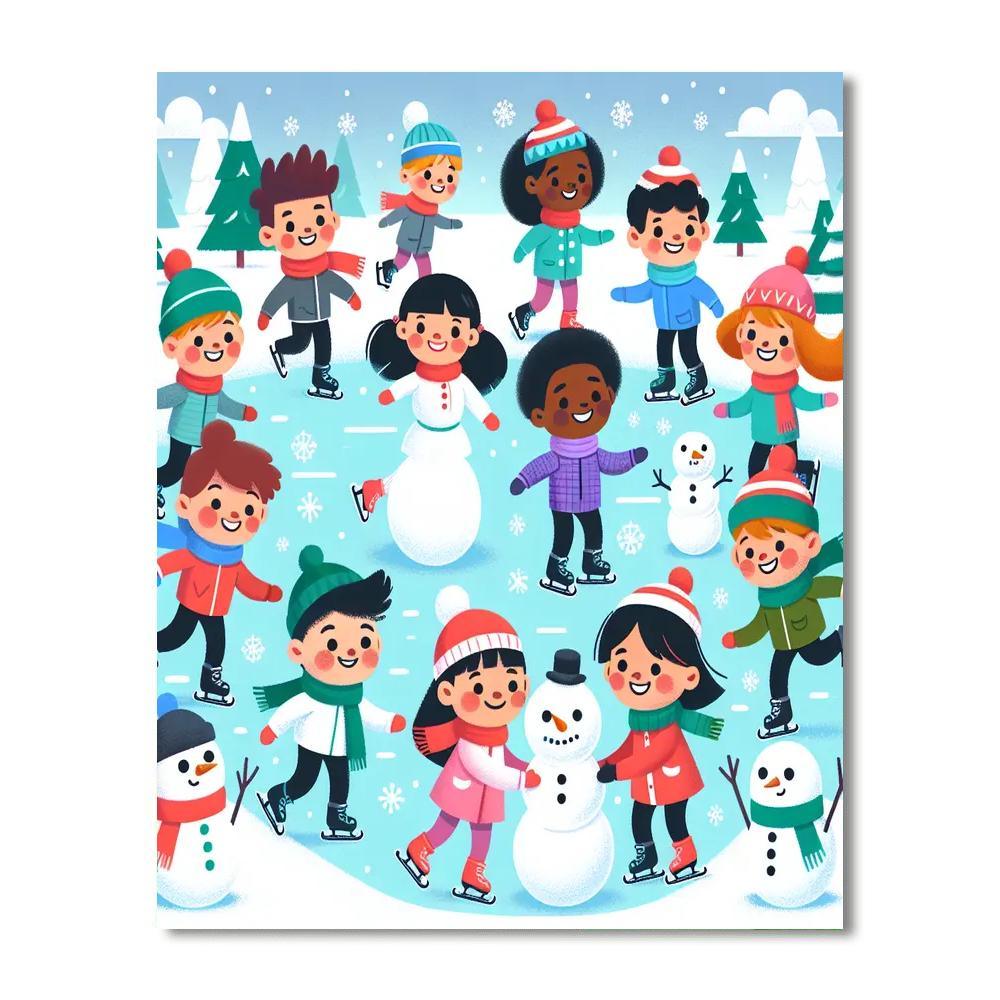 Whimsical Winter Play Paint By Number