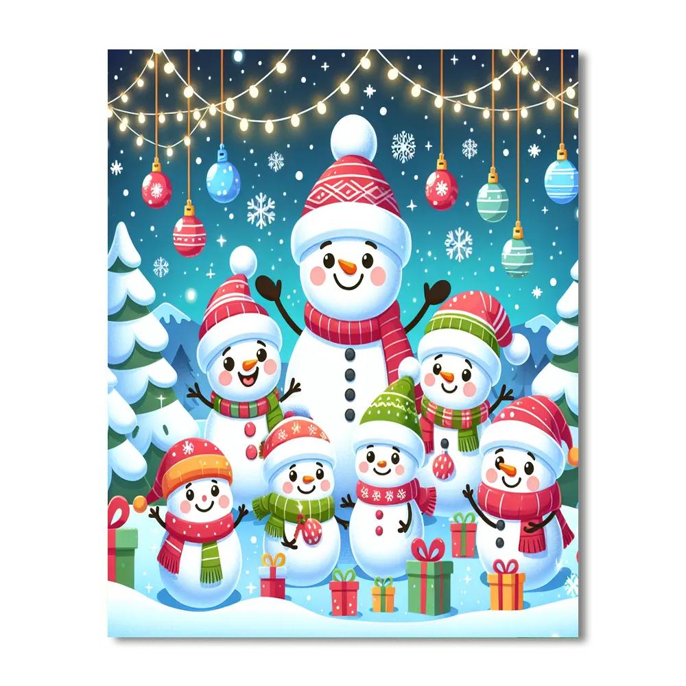 Festive Christmas Cheer Painting By Numbers Kit