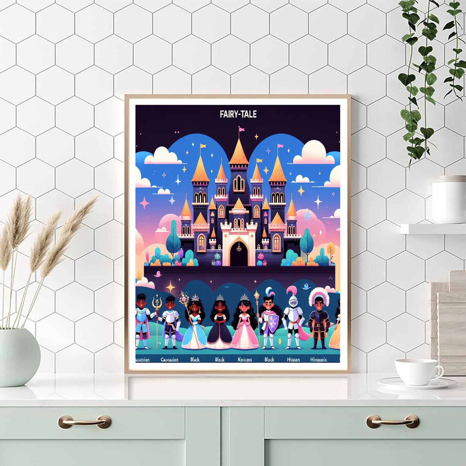 Castle Fairy Tale Painting By Numbers Kit