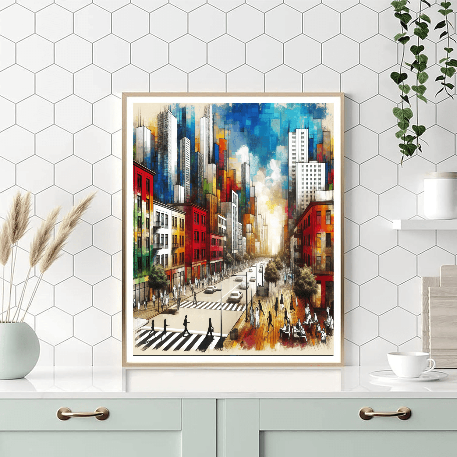 Lively City Streets DIY Paint By Numbers
