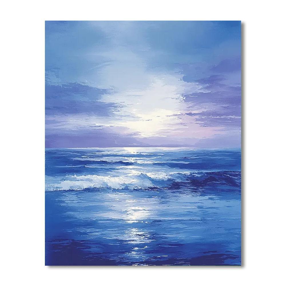 Hiroshige Inspired Echoes Of The Twilight Sea  Painting Number Kit