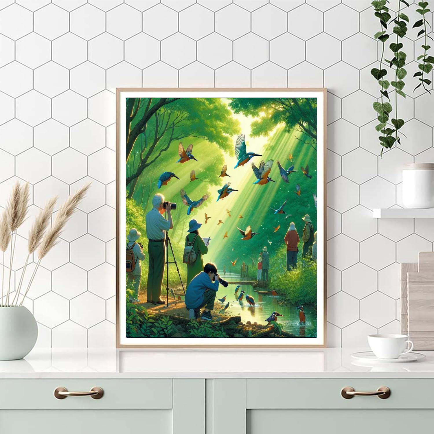 Kingfisher Festival Paint By Numbers Art