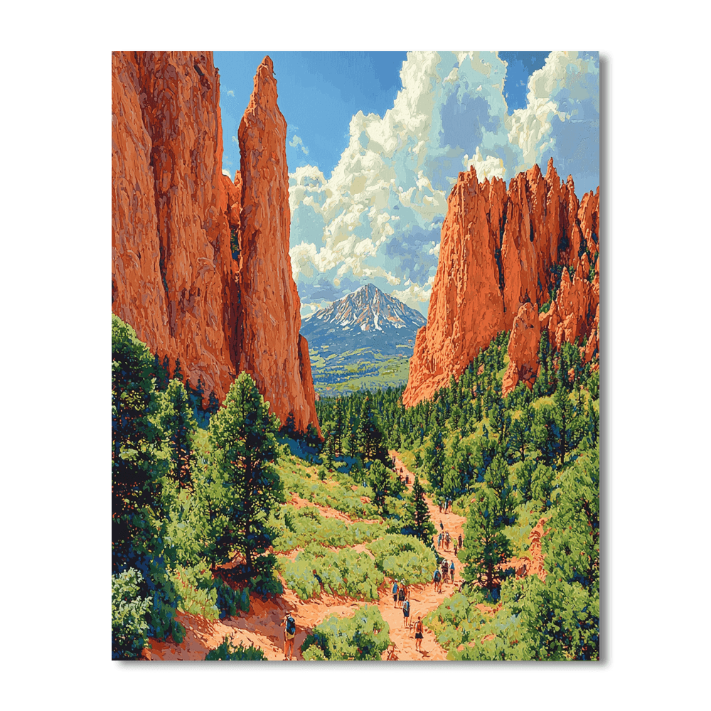 Garden Of The Gods Painting Number Kit