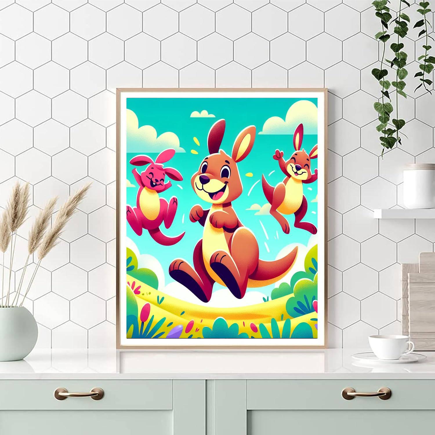 Bouncing Animal Friends Paint By Numbers Kits