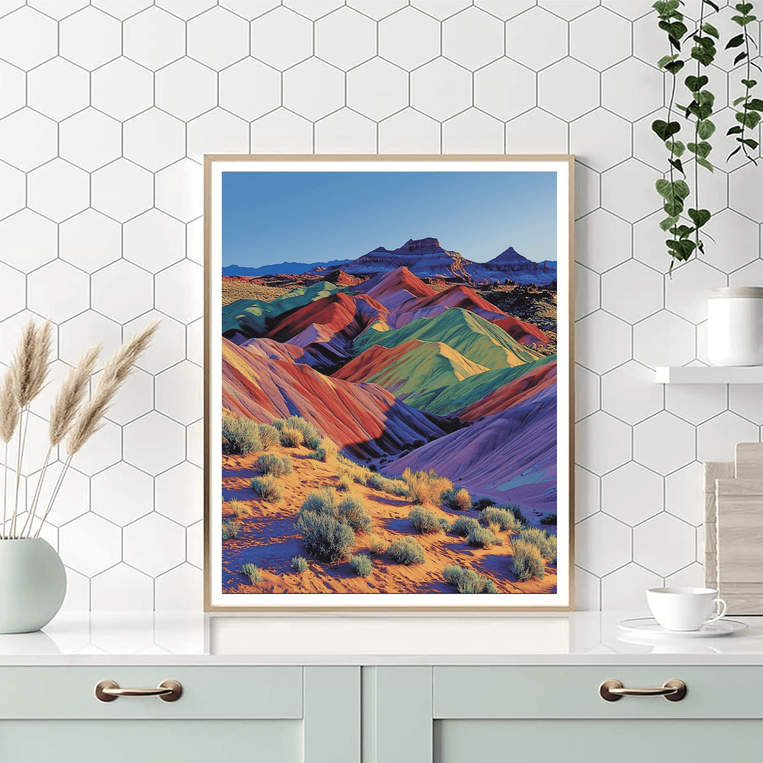 Rainbow Valley - Chile Number Painting