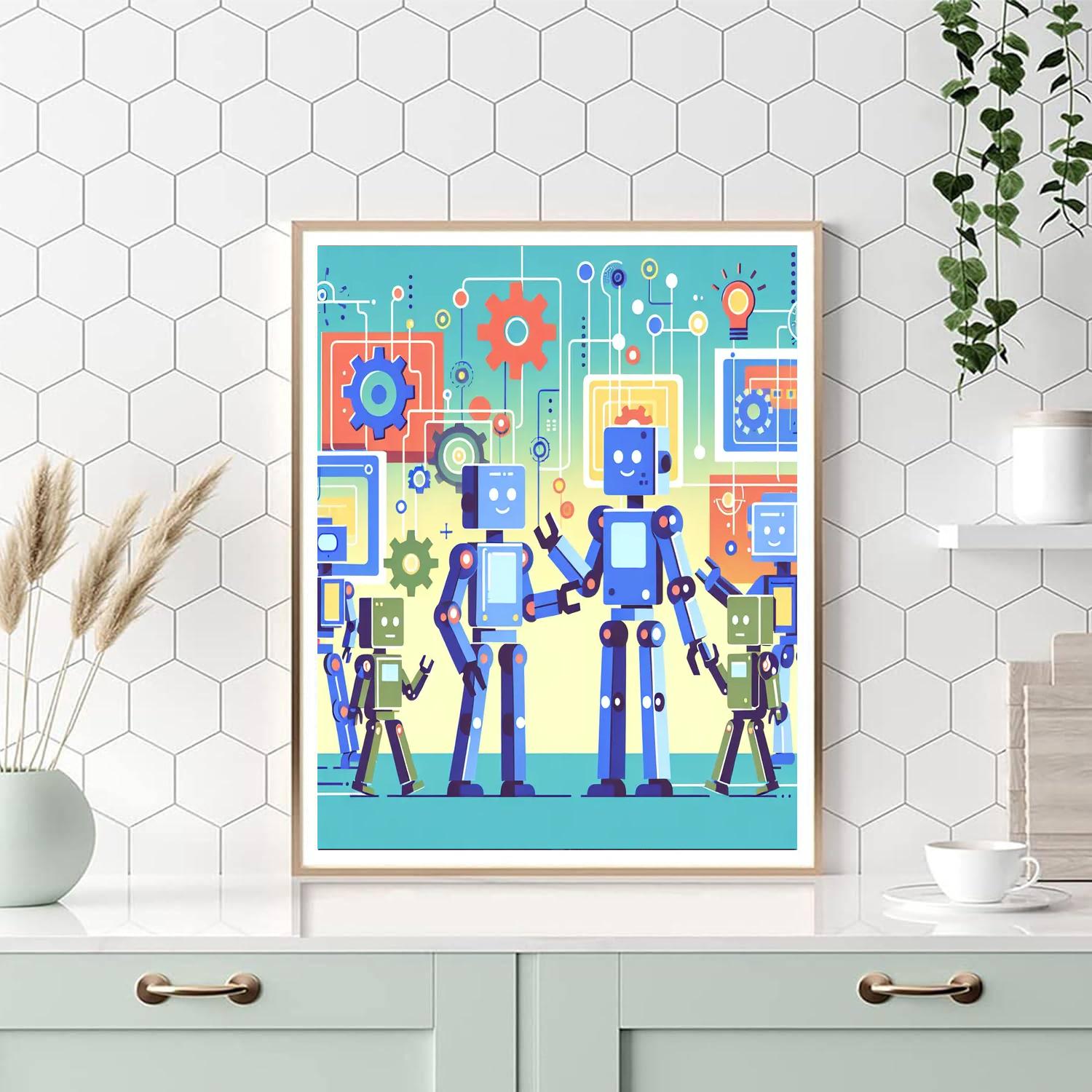 Rumbling Robots Numbered Painting Kits