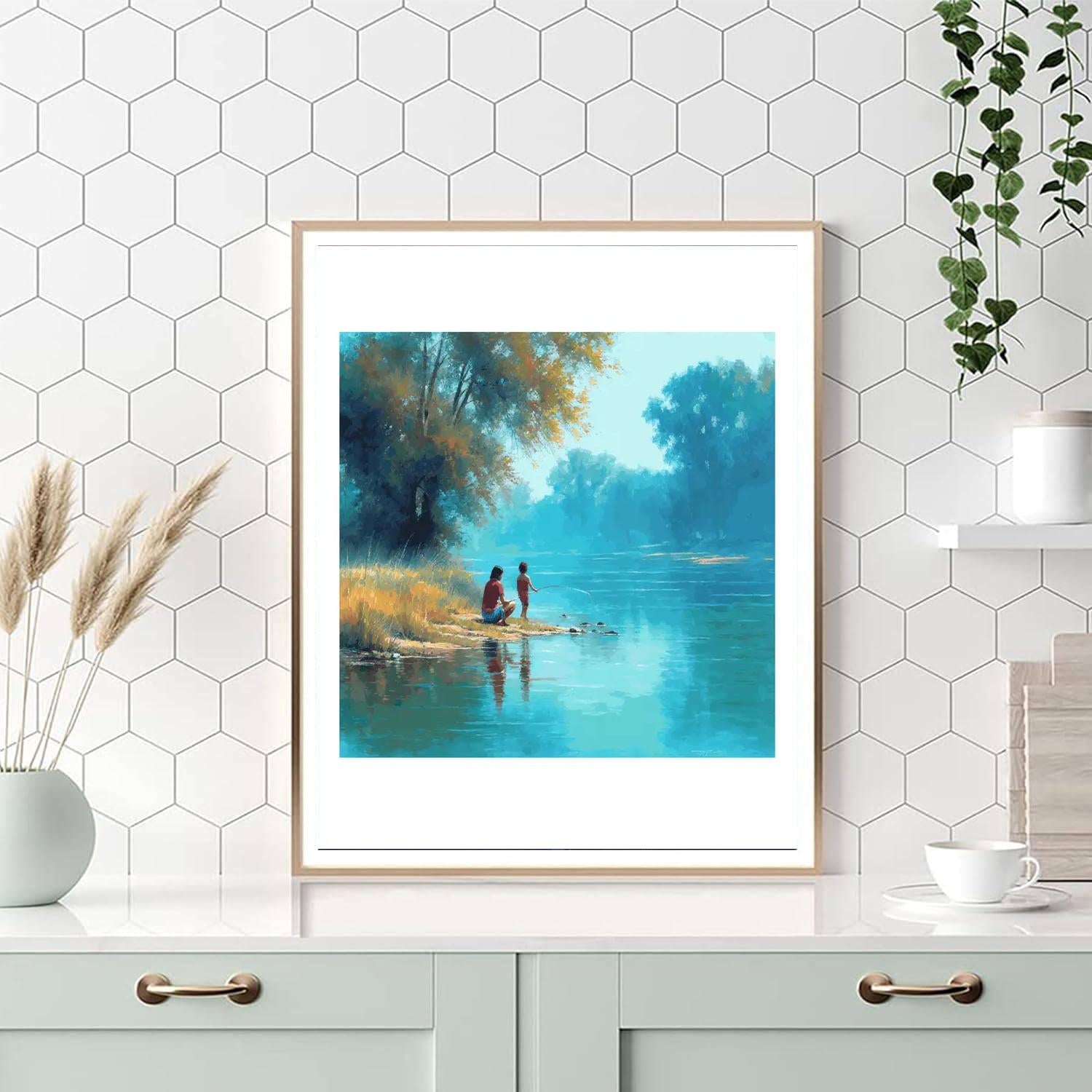 Riverbank Reflections Paint By Color