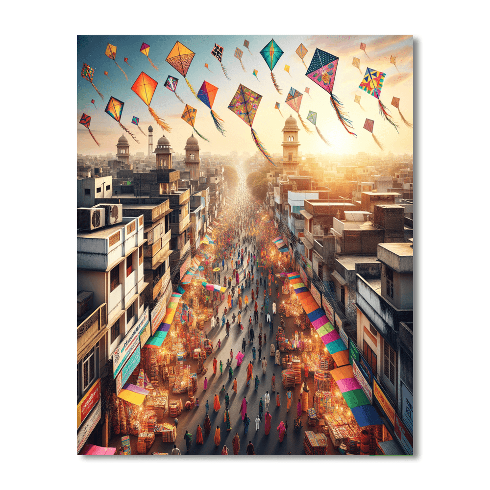 International Kite Festival - Gujarat, India Paint By Number