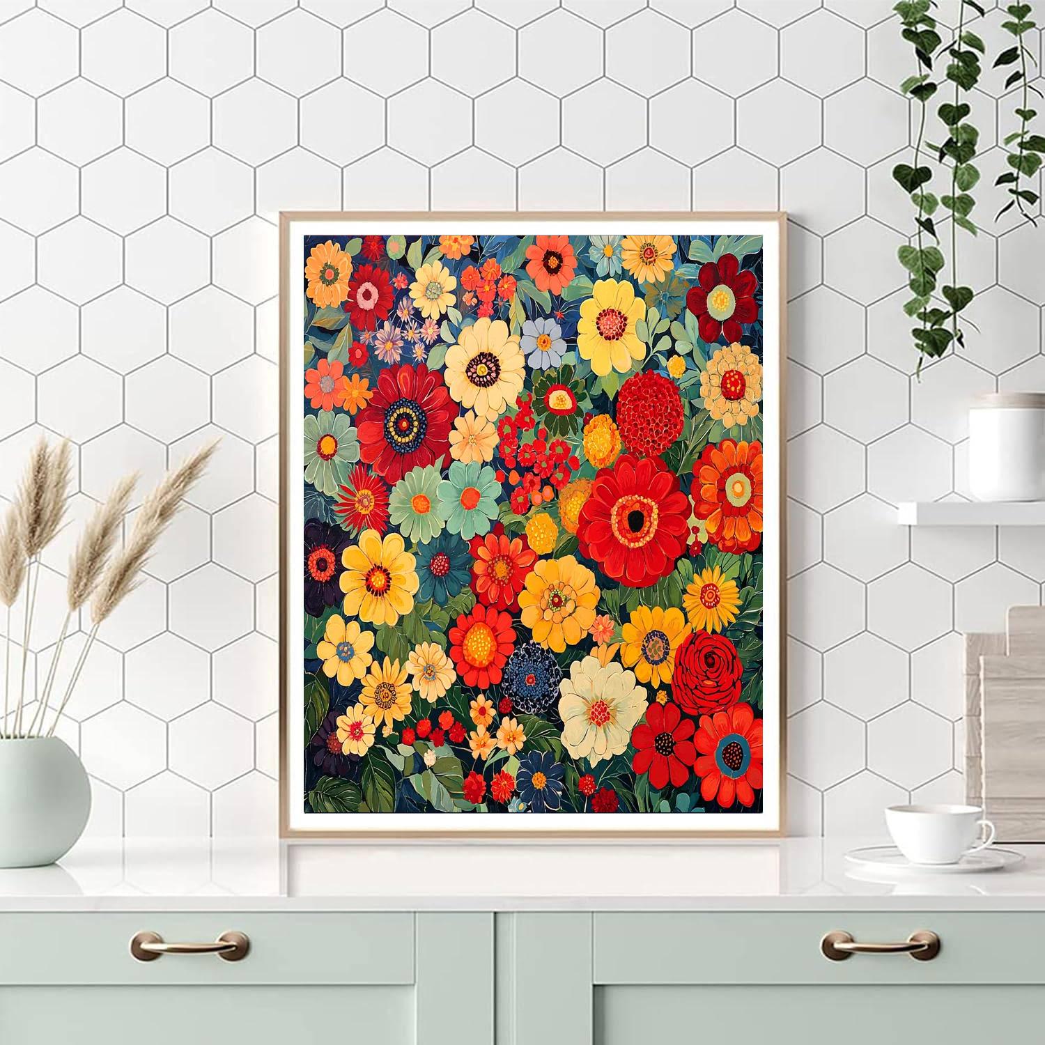 Frida Kahlo Inspired Awakening Colors  Painting Number Kit