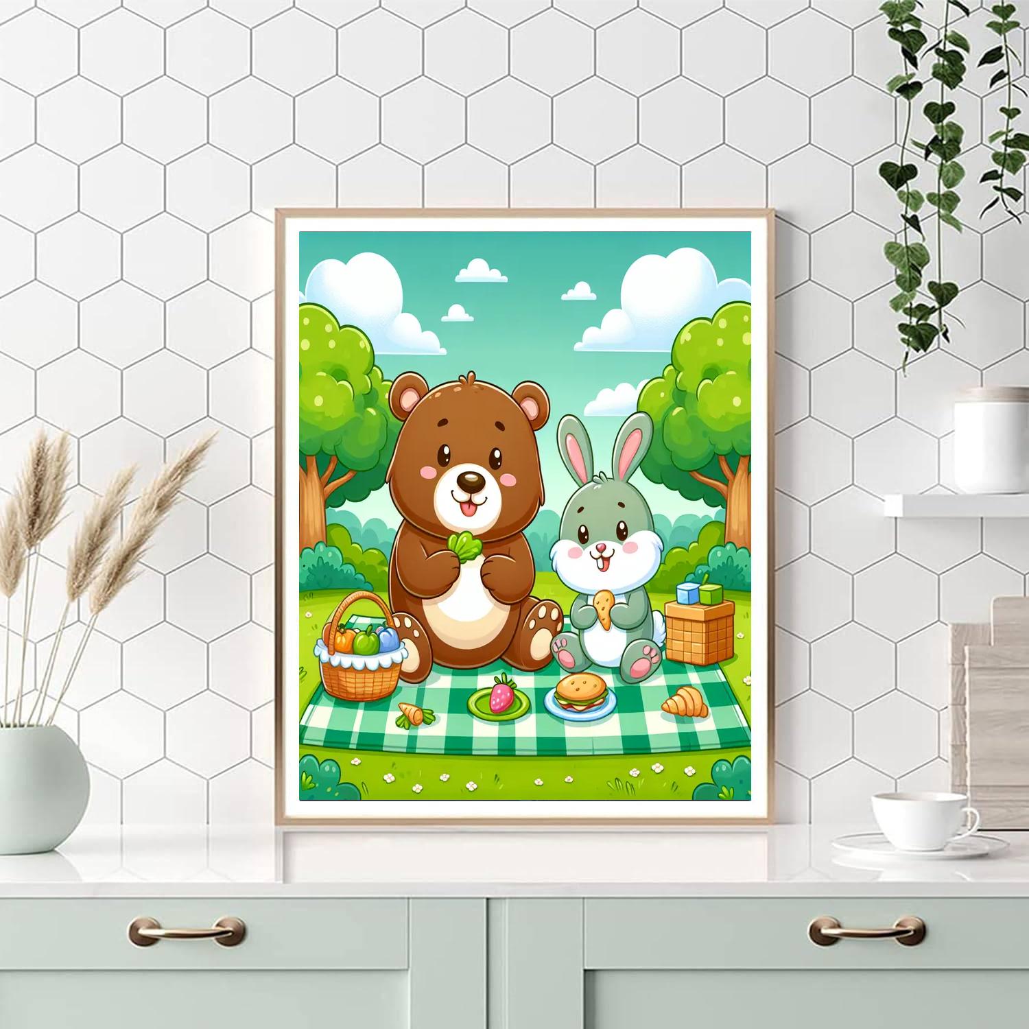 Cheery Picnic Paint By Number