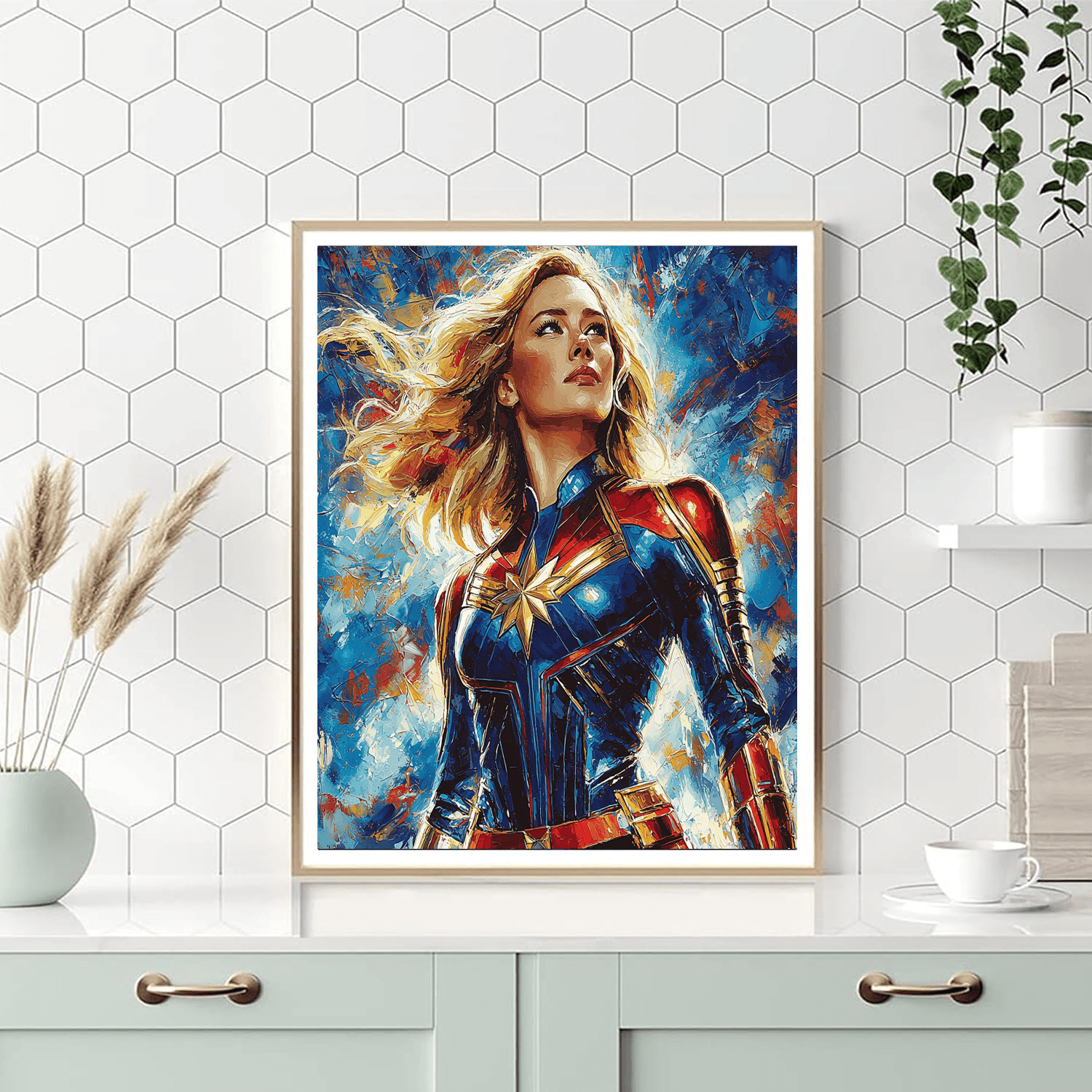 Brie Larson: Ascending With Captain Marvel's Grace Paint By Number
