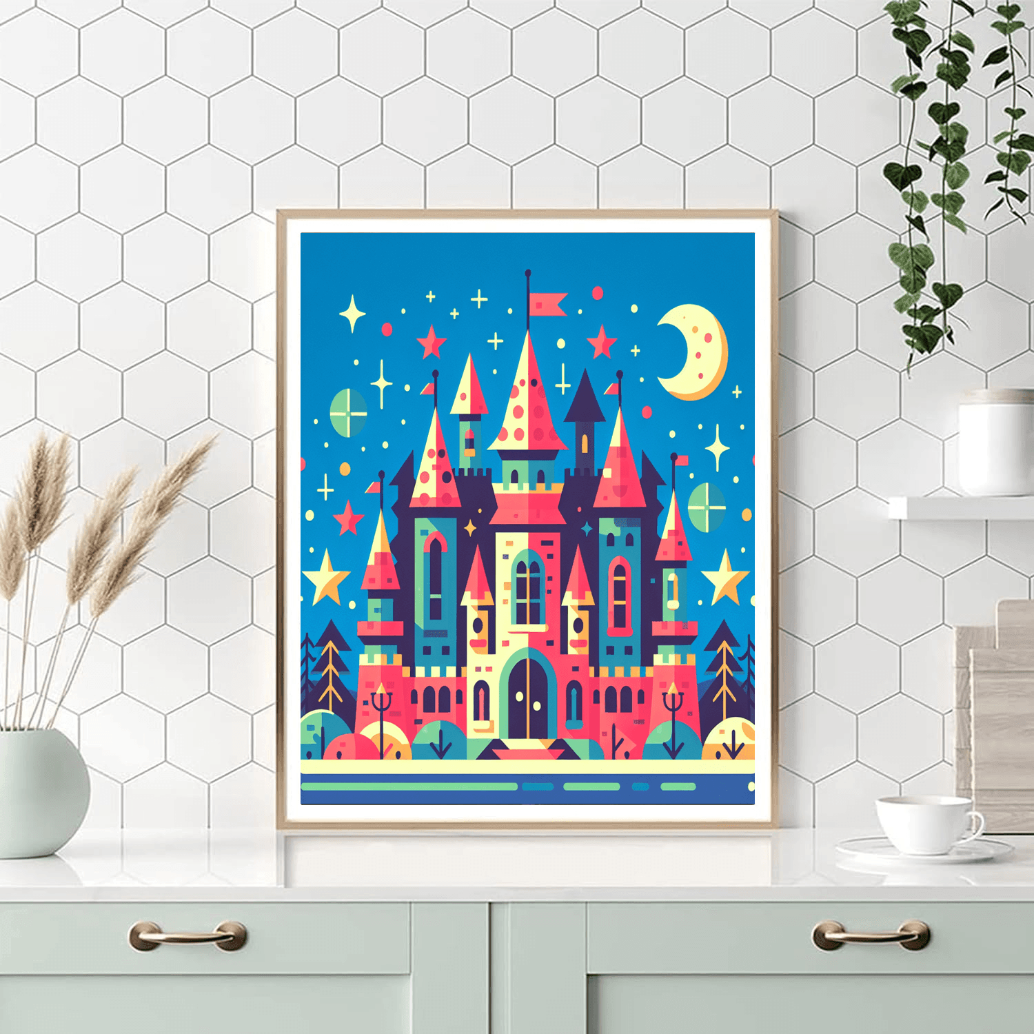 Wizard's Magic Castle Paint By Number