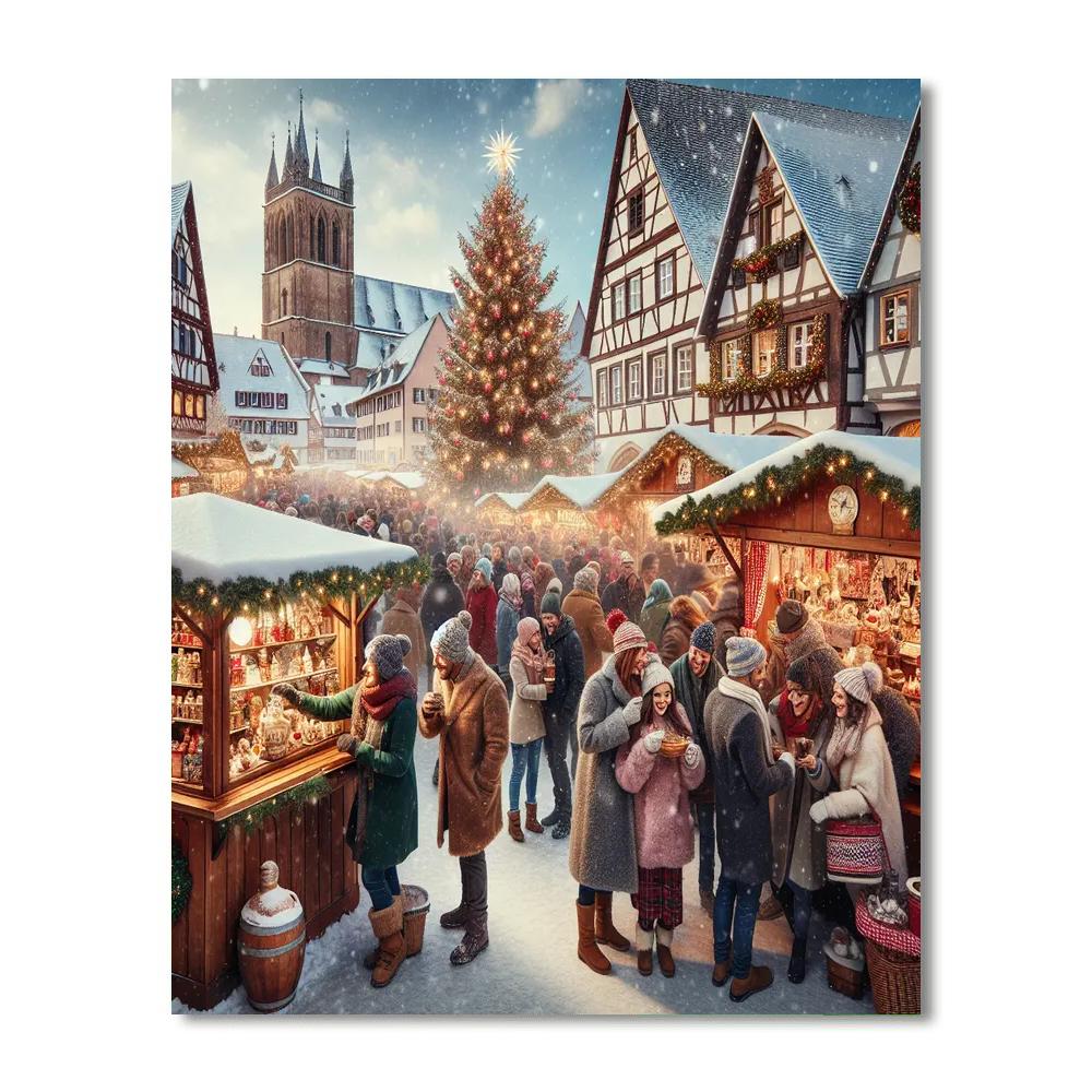 Nuremberg Christkindlesmarkt Paint By Numbers Art