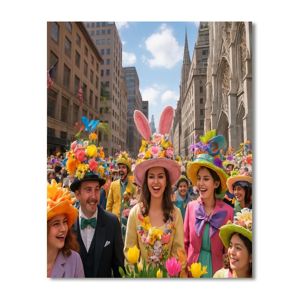 Easter Parade And Bonnet Festival - New York Paint By Number