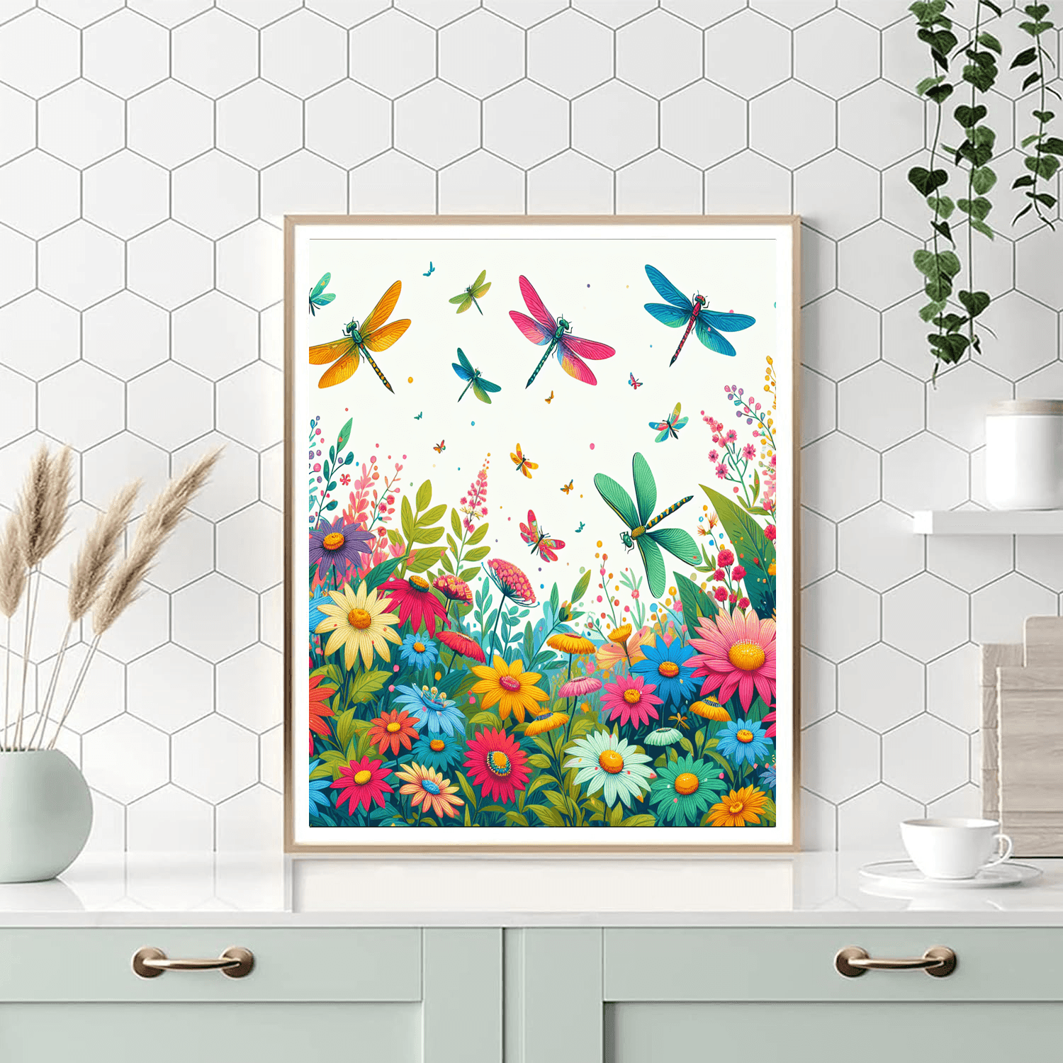 Enchanting Dragonfly Dance Painting By Numbers Kit