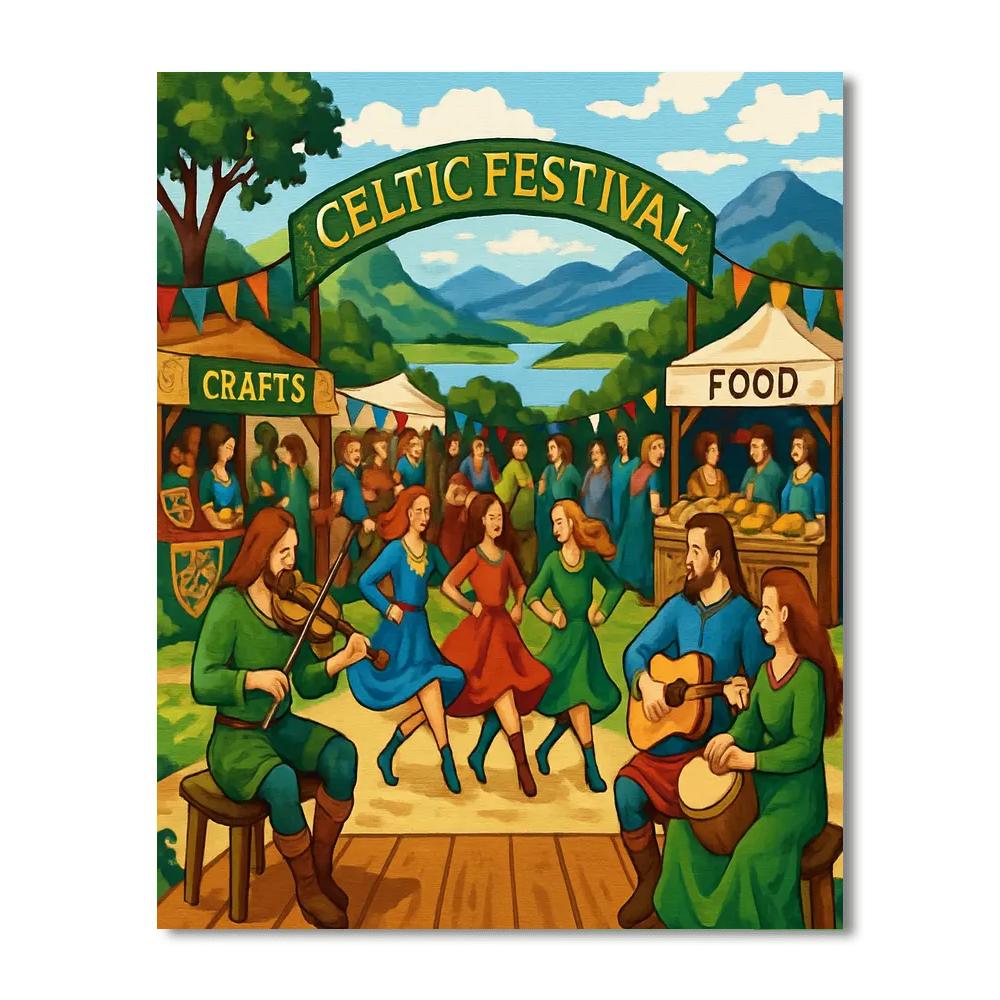 Celtic Heritage Festival DIY Paint By Numbers