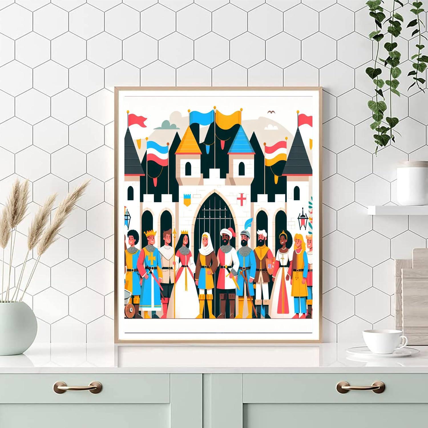 Castle Knights' Festival Paint By Number