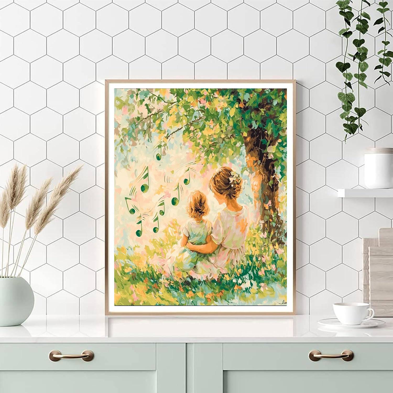Mothers And Their Melodies Number Painting