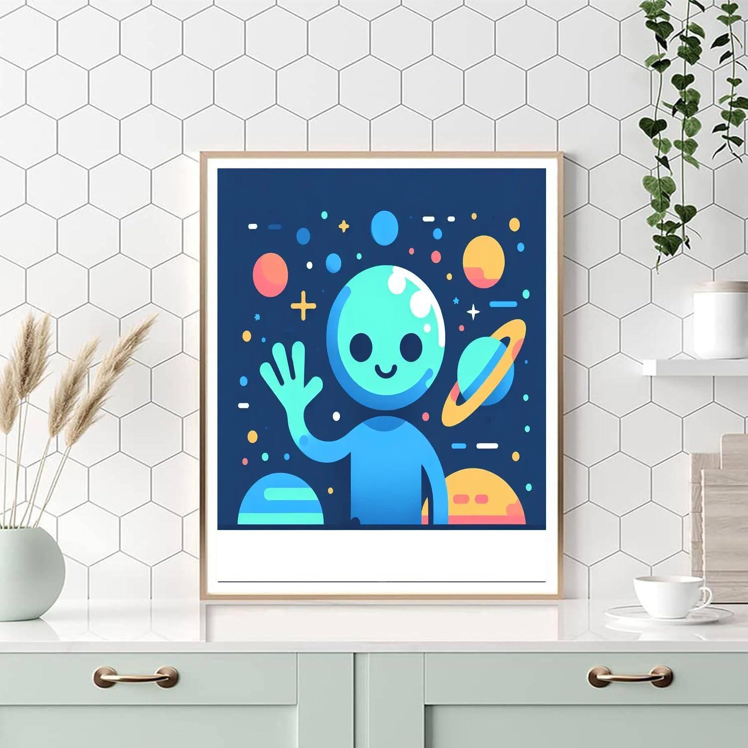 Space Pals Paint By Numbers Art