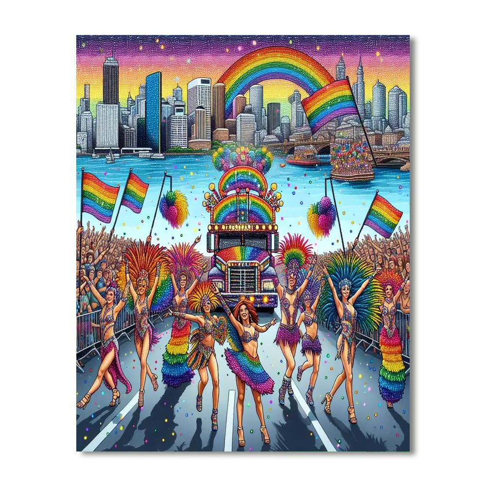 Pride Parade - Sydney, Australia Painting Number Kit