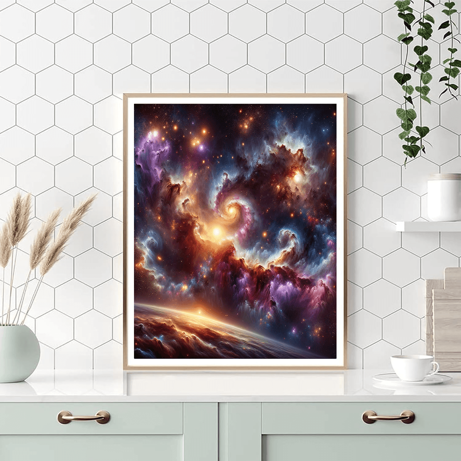 Cosmic Stargazer's View Paint By Color
