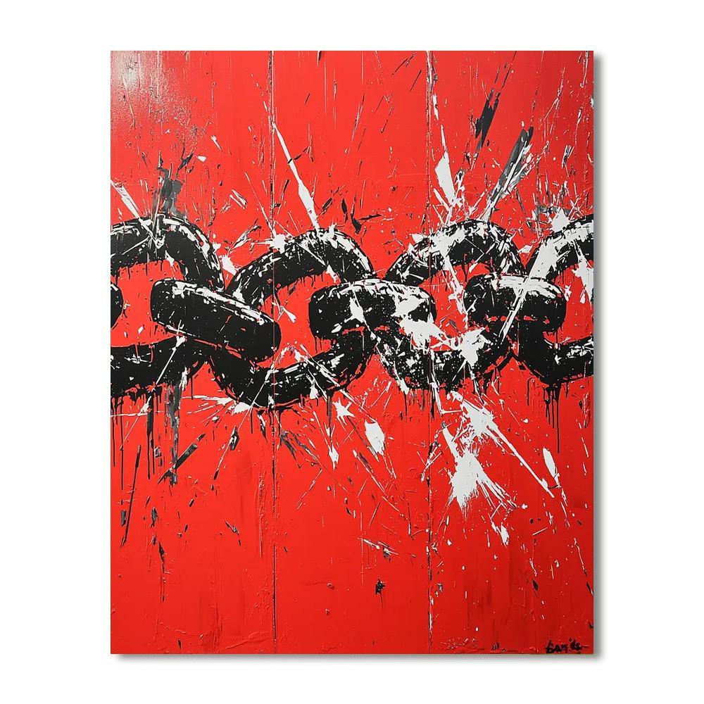 Banksy Inspired Reflections On Freedom  Paint By Numbers Kits