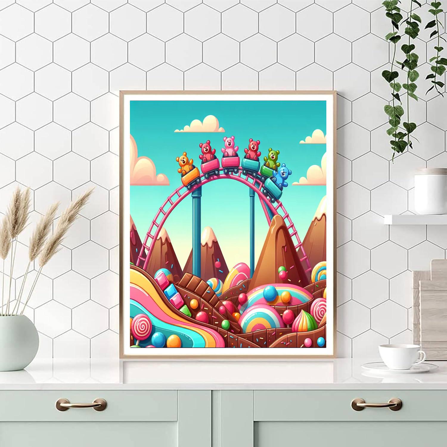 Candy Coaster Painting Number Kit