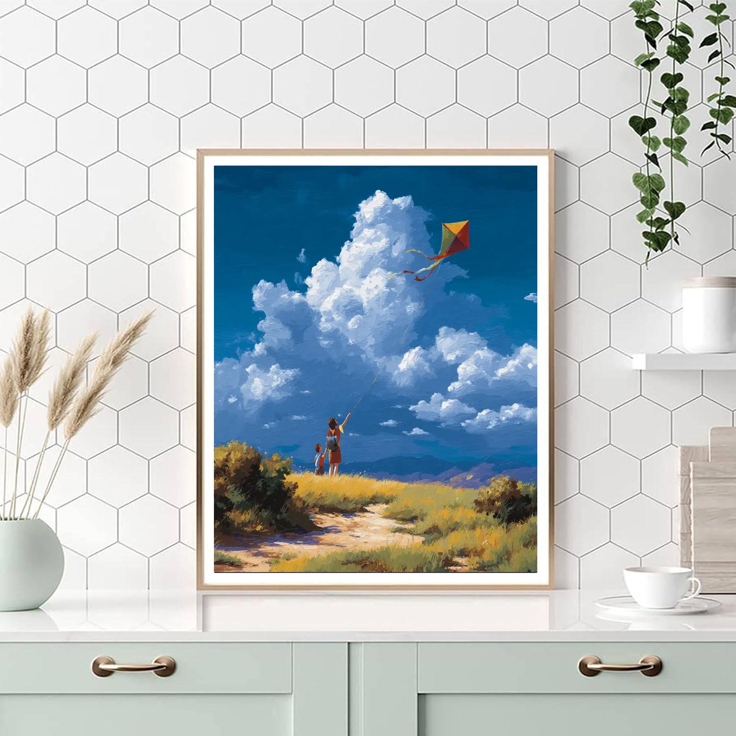 Flying High With Mom Number Painting